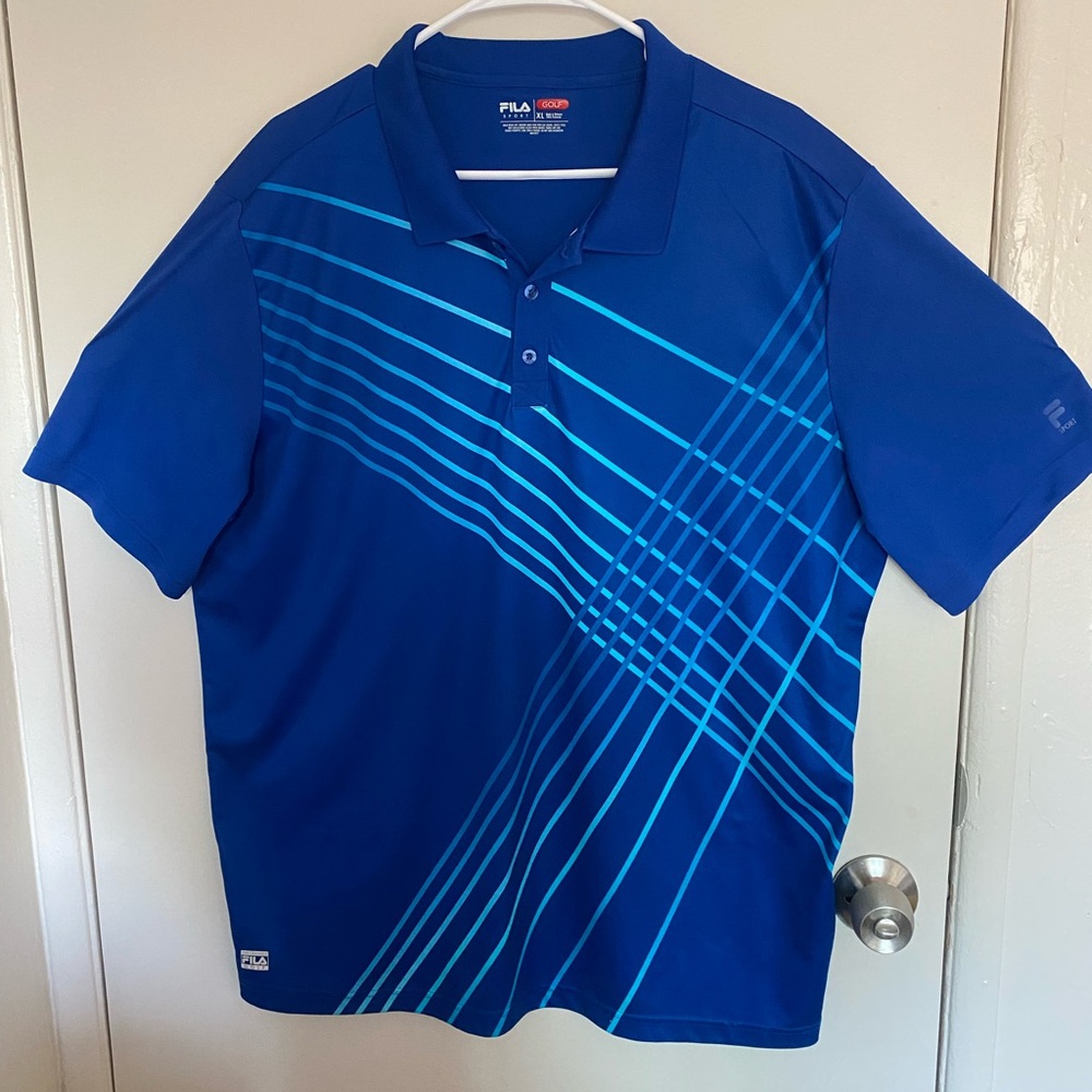 Fila Men's Blue‎ Polo Shirt size xl